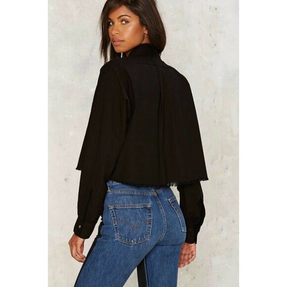 After Party by Nasty Gal Mystic Lady Button-Down Shirt Size S/M - Picture 7 of 12